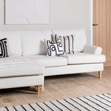 Outlet - Evedon 50x50cm Cotton Cushion Cover - Black & Natural