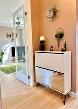 Anderson Shoe Cabinet - 2 Door - White - Laura James 