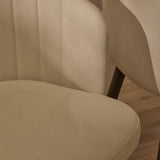 Arabella Natural Beige Dining Chairs - Set of 2 - Black Oak Legs - Laura James