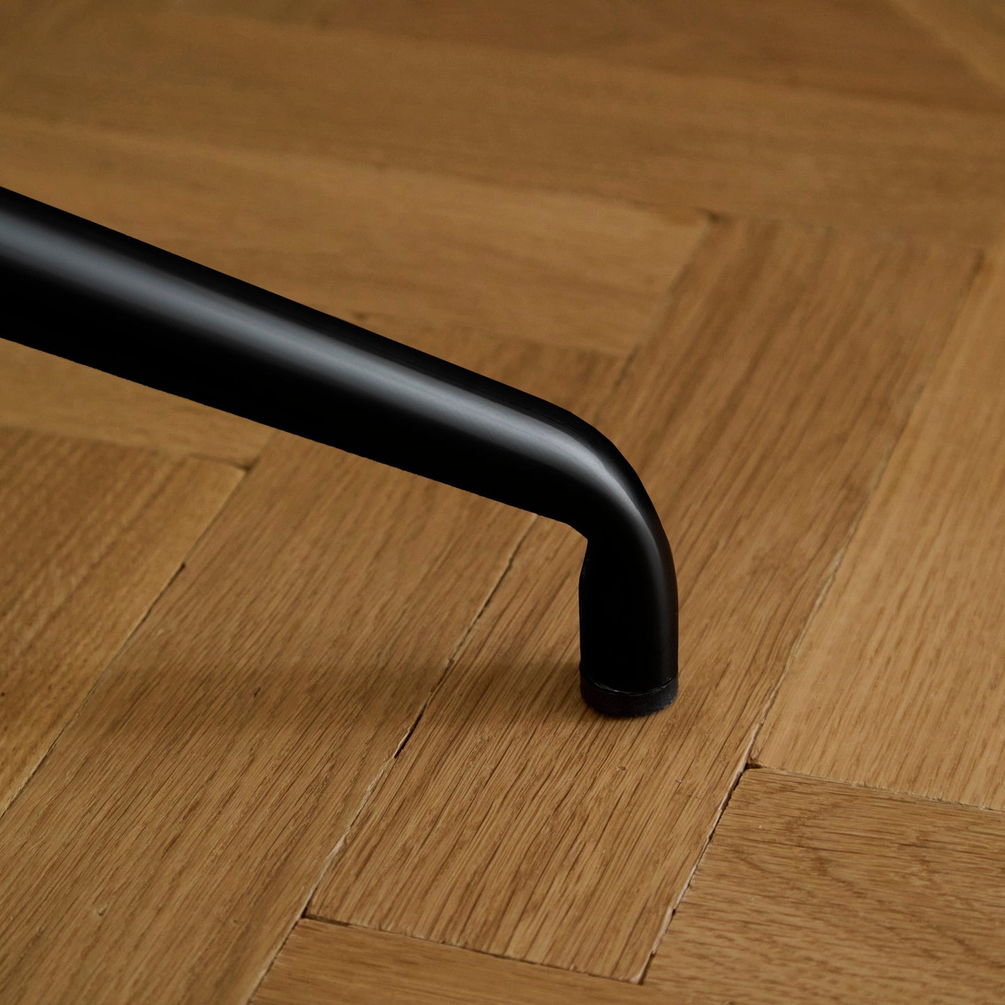 Arabella Office Swivel Chair - Light Beige Boucle with Black Legs - Laura James