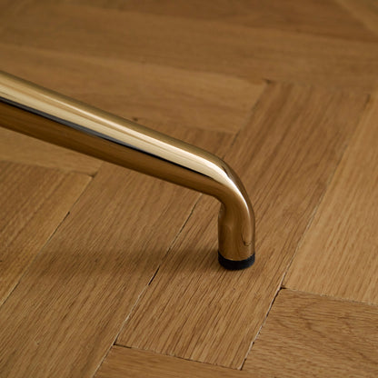 Arabella Boucle Office Chair - Gold Legs - Laura James 