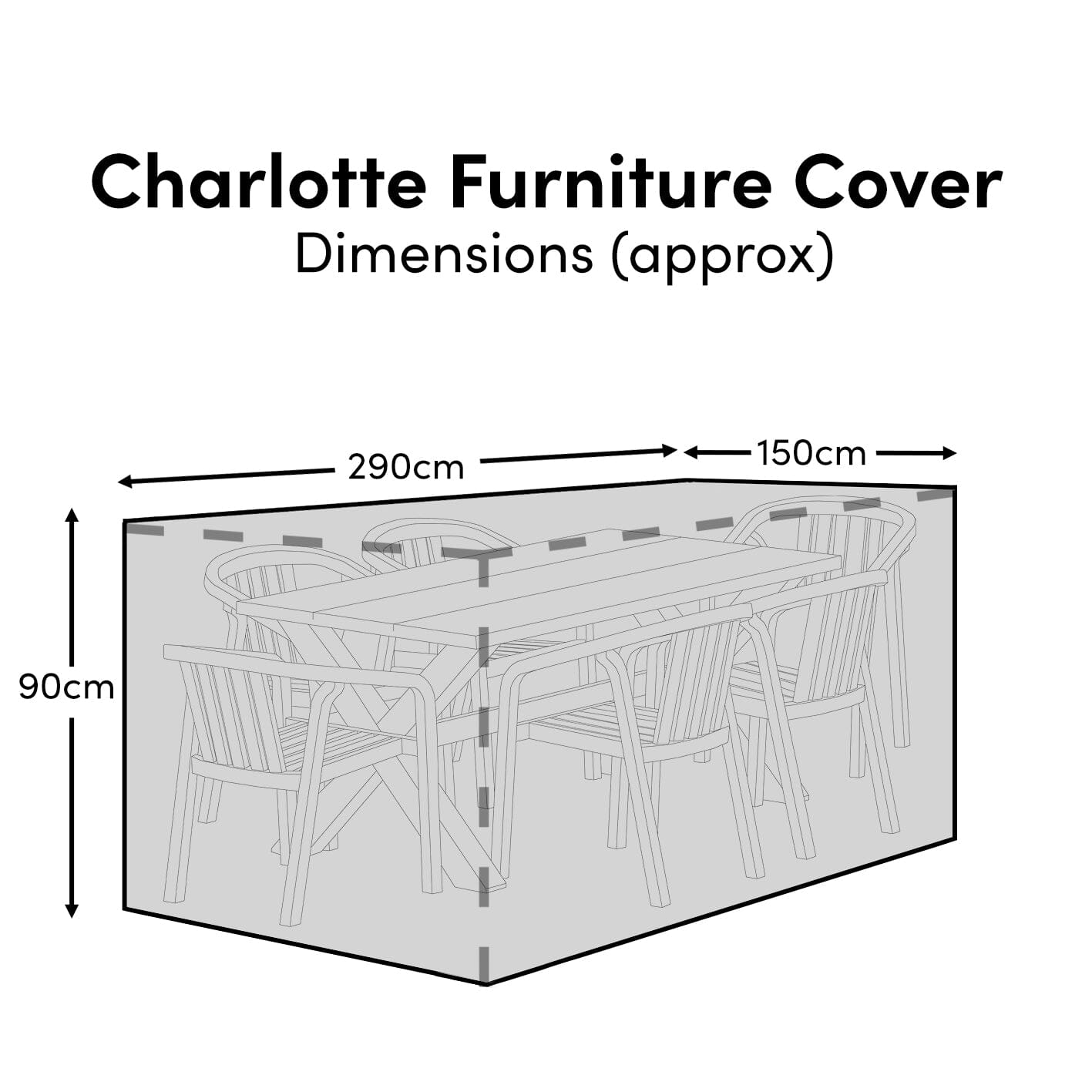 Charlotte 6 Seater Wooden Garden Dining Set with 6 Shiro Chairs
 - Laura James 