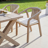 Charlotte 6 Seater Wooden Garden Dining Set with  Shiro - Laura James 