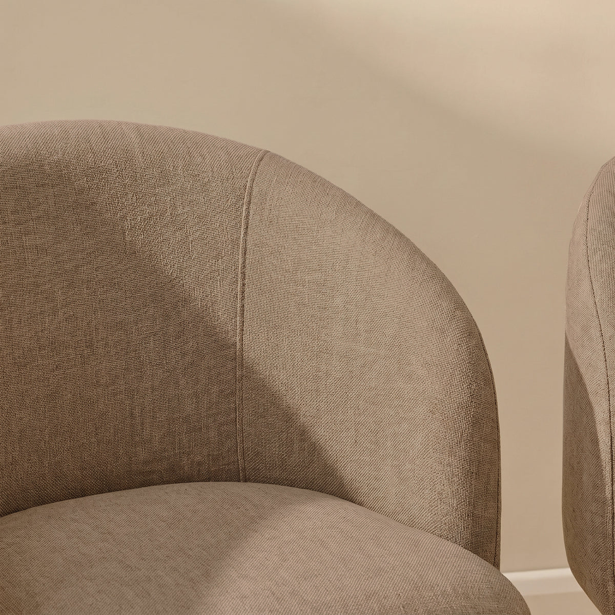 Archer Natural Brown Dining Chair - Set of 2 - Almond Brown Legs - Laura James