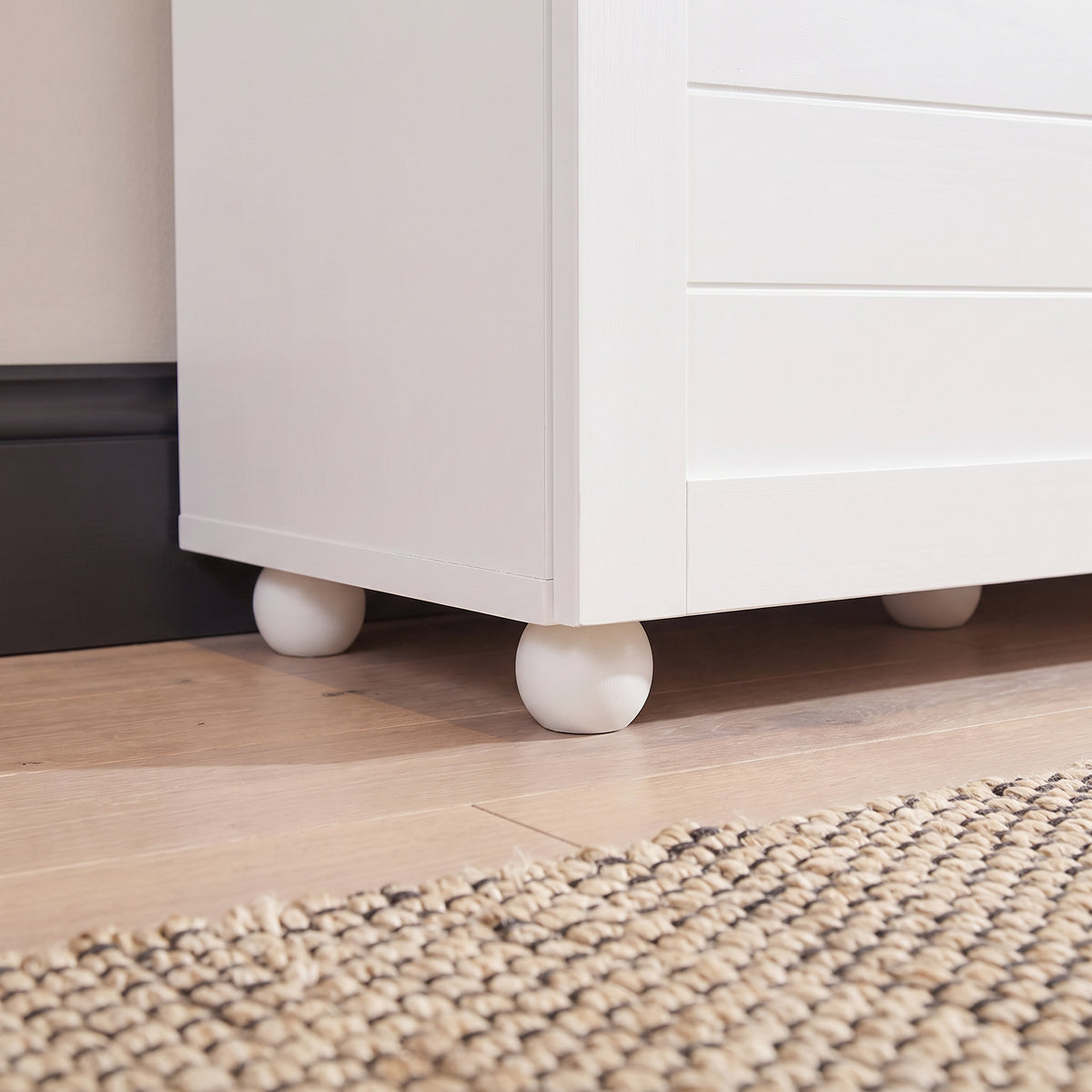 Ascot Shoe Cabinet - White Storage Cupboard