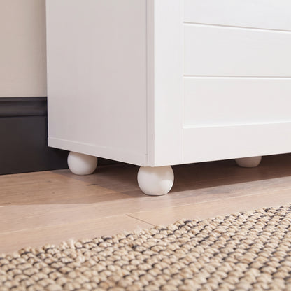 Ascot Shoe Cabinet - White Storage Cupboard