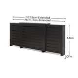 Asha Adjustable Radiator Cover - Jet Black - Laura James 