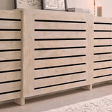 Asha Adjustable Radiator Cover - Chalked Mango Wood - Laura James 