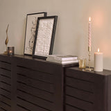 Asha Adjustable Radiator Cover - Coffee Brown - Laura James 