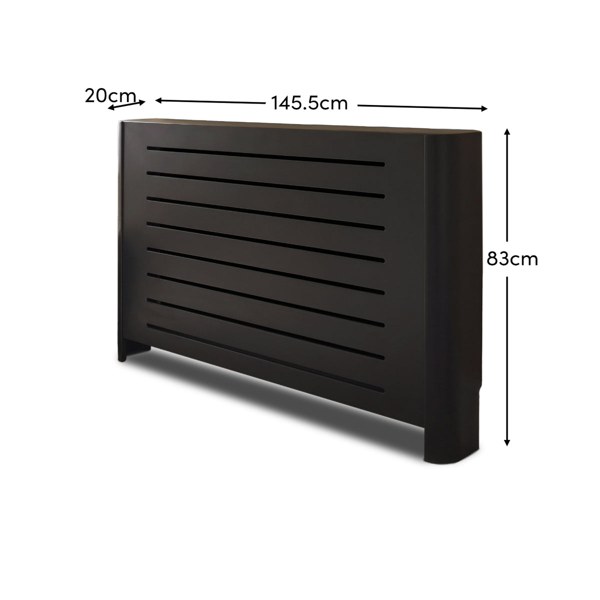 Asha Large Radiator Cover - Jet Black - Laura James 