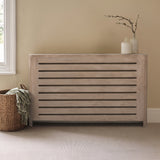 Asha Large Radiator Cover - Chalked Mango Wood - Laura James 