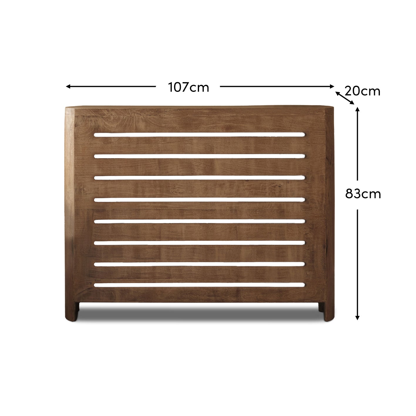 Asha Medium Radiator Cover - Almond Brown - Laura James 