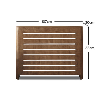 Asha Medium Radiator Cover - Almond Brown - Laura James 