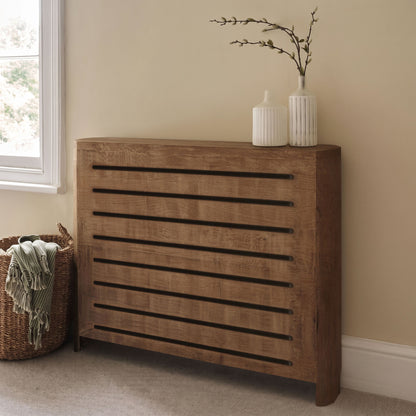 Asha Medium Radiator Cover - Almond Brown