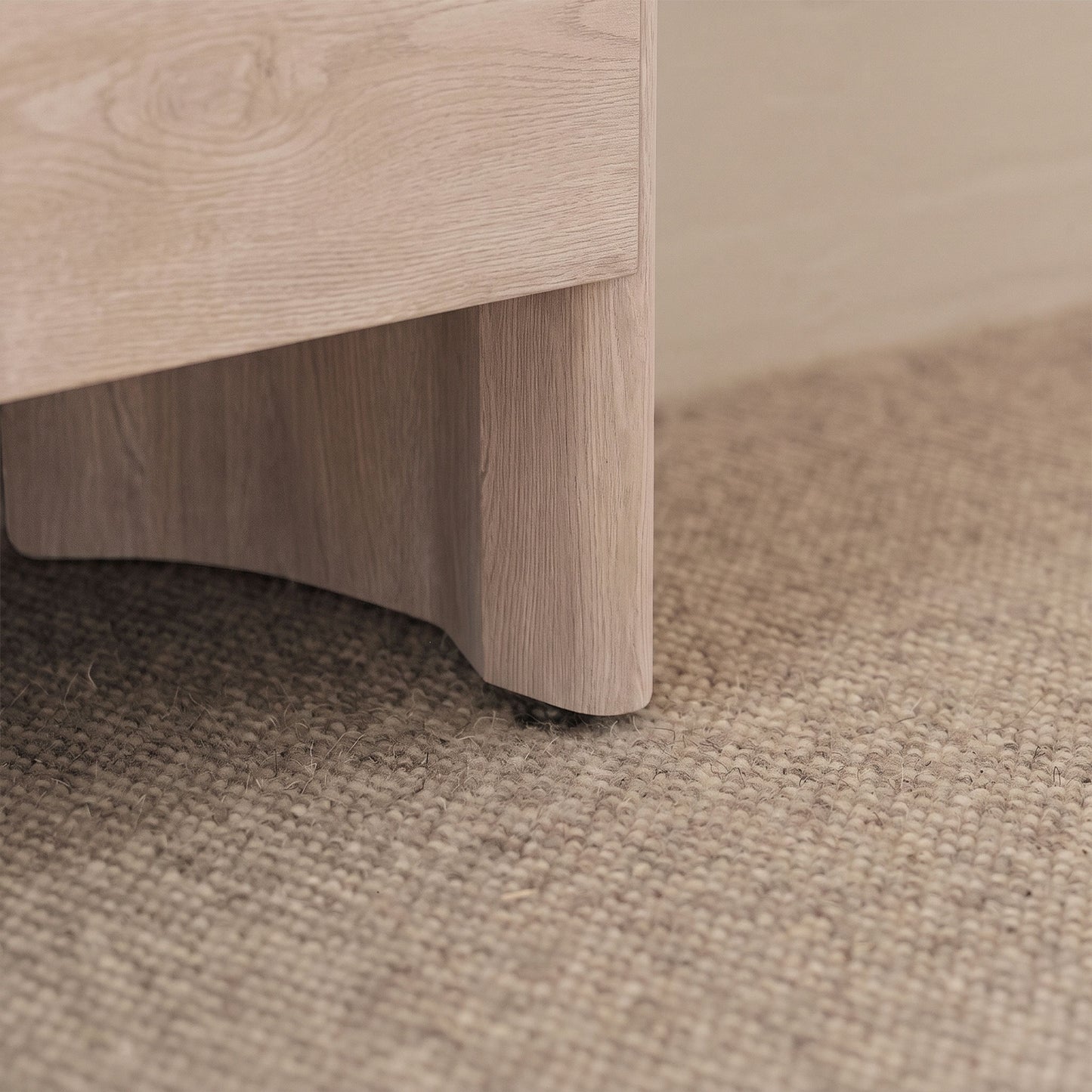 Asha Small Radiator Cover - Chalked Mango Wood - Laura James 