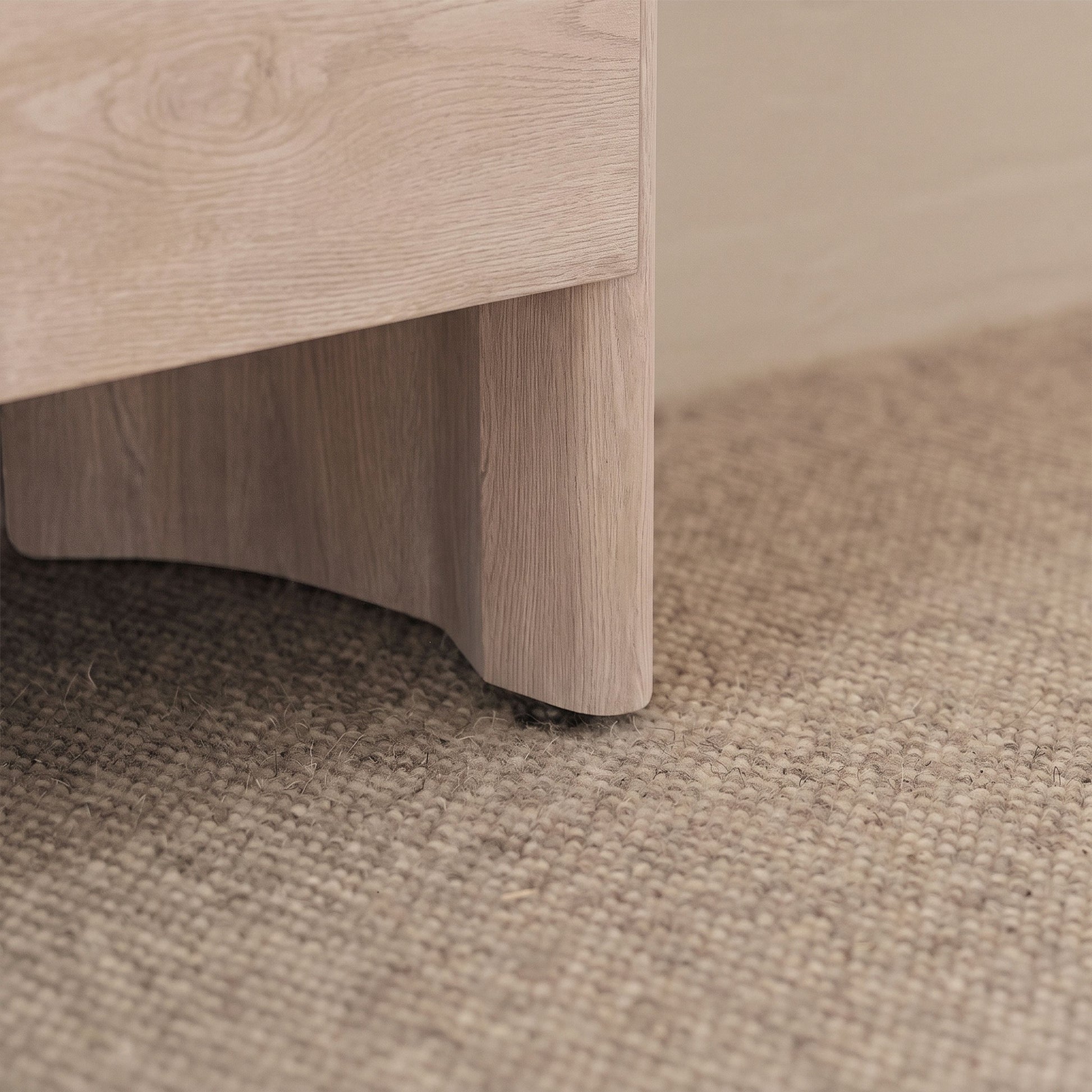 Asha Small Radiator Cover - Chalked Mango Wood - Laura James 