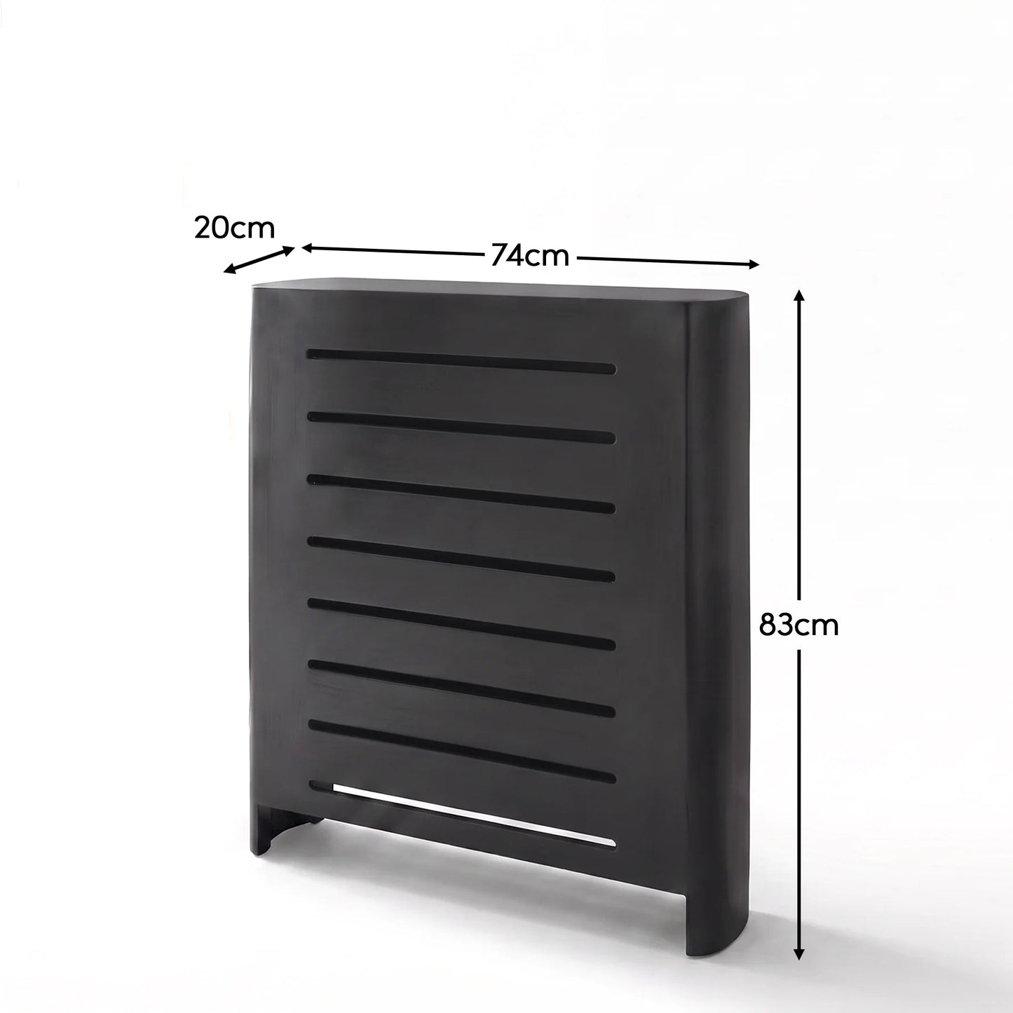 Asha Small Radiator Cover - Jet Black - Laura James 