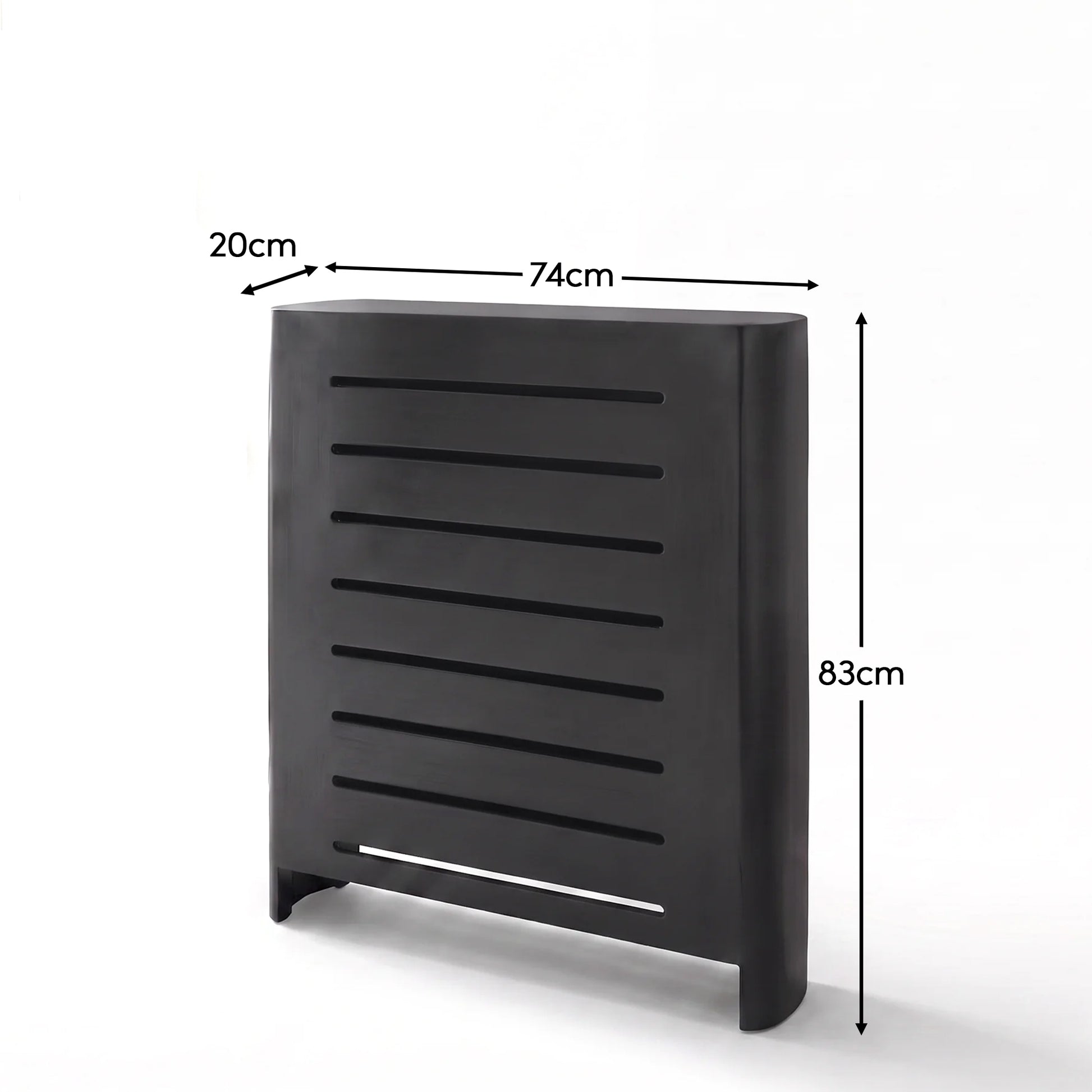 Asha Small Radiator Cover - Jet Black - Laura James 