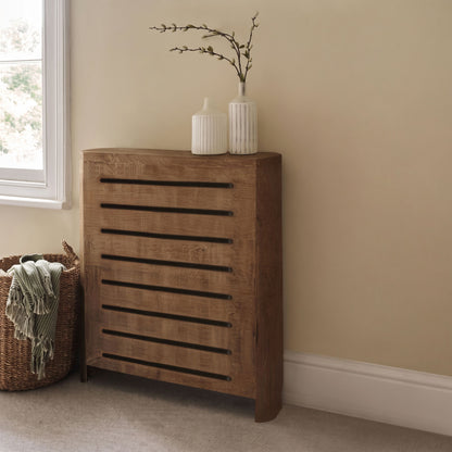 Asha Small Radiator Cover - Almond Brown