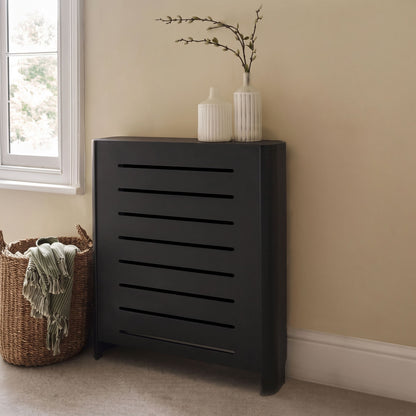 Asha Small Radiator Cover - Jet Black - Laura James 