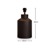 Ashbrook 32cm Table Lamp Base - Matte Black - Laura James 