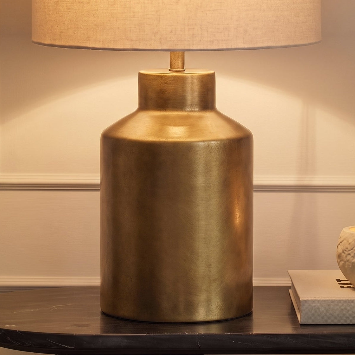 Ashbrook 32cm Table Lamp Base - Heirloom Brass - Laura James 