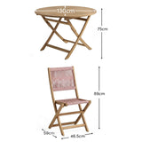 Cove White Acacia Garden Chair - Set of 2 - Mottled Pink Rope - Laura James