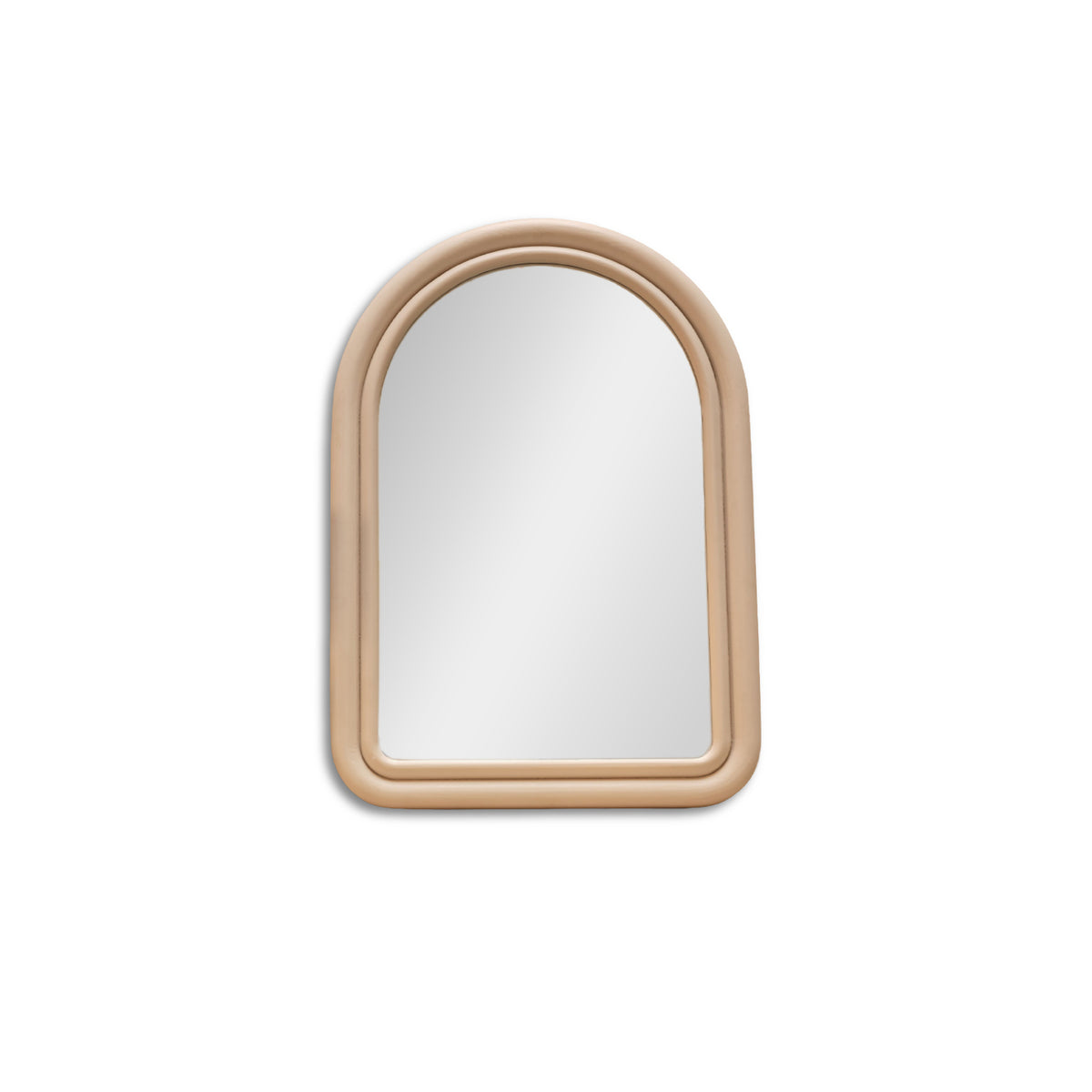 Ashridge 100x70cm Arch Wall Mirror - Oatmeal - Laura James  
