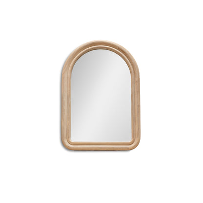 Ashridge 100x70cm Arch Wall Mirror - Whitewash - Laura James 