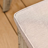 Cube 8 Seater Rattan Garden Dining Set - Light Grey with Polywood Top - Laura James 