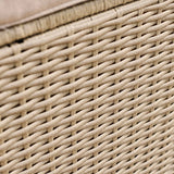 Cube 8 Seater Rattan Garden Dining Set - Light Grey with Polywood Top - Laura James 