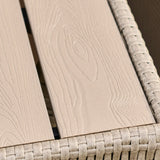 Cube 8 Seater Rattan Garden Dining Set - Light Grey with Polywood Top - Laura James 