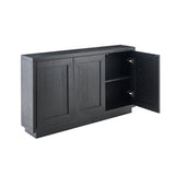 Astrid 3 Door Large Sideboard - Black Oak - Laura James