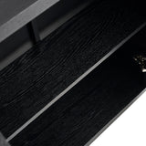 Astrid 2 Door Small Sideboard - Black Oak - Laura James