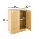 Astrid 2 Door Small Sideboard - Whitewash Oak - Laura James