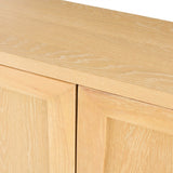 Astrid 2 Door Small Sideboard - Whitewash Oak - Laura James