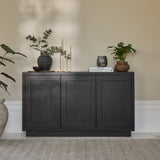 Astrid 3 Door Large Sideboard - Black Oak - Laura James