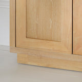 Astrid 2 Door Small Sideboard - Whitewash Oak - Laura James