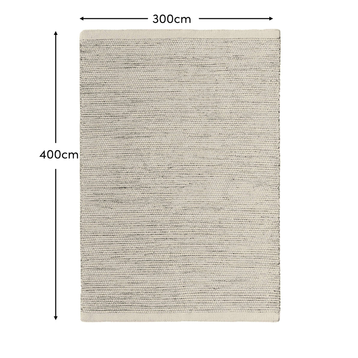 Atcham 300x400cm Wool/Cotton Rug - Clay Marl - Laura James 