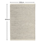 Atcham 300x400cm Wool/Cotton Rug - Clay Marl - Laura James 