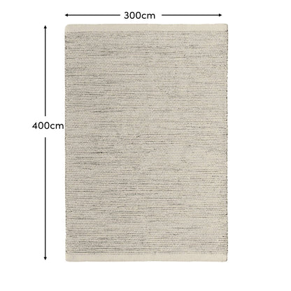 Atcham 300x400cm Wool/Cotton Rug - Clay Marl - Laura James 