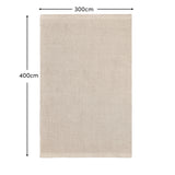 Atcham 300x400cm Wool/Cotton Rug - Clay & Natural - Laura James 