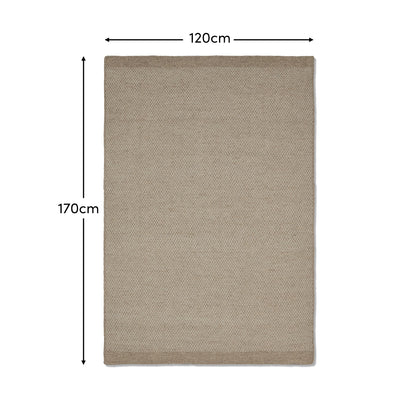 Atcham Sand Small Wool Rug - Laura James