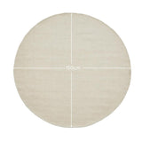 Atcham Clay/Natural Round Rug Wool with Cotton  - 150cm - Laura James