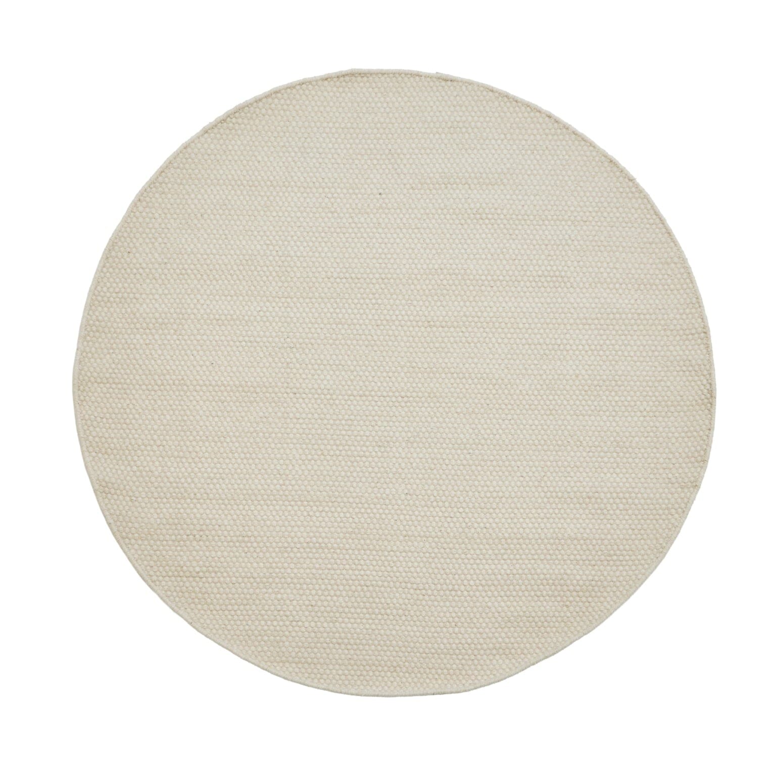 Atcham Clay/Natural Round Rug Wool with Cotton  - 150cm - Laura James
