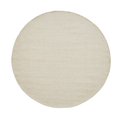Atcham Clay/Natural Round Rug Wool with Cotton  - 150cm - Laura James