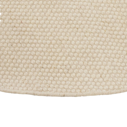 Atcham Clay/Natural Round Rug Wool with Cotton  - 150cm - Laura James