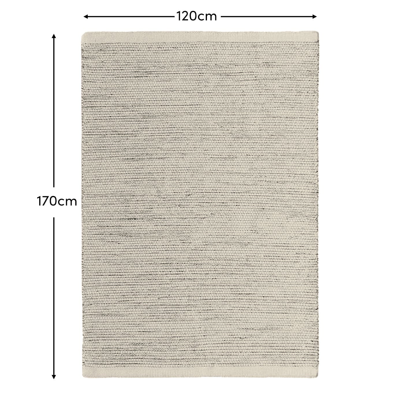 Atcham Clay Marl Wool & Cotton Rug - 120 x 170cm - Laura James