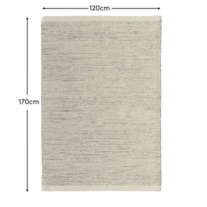 Atcham Clay Marl Wool & Cotton Rug - 120 x 170cm - Laura James