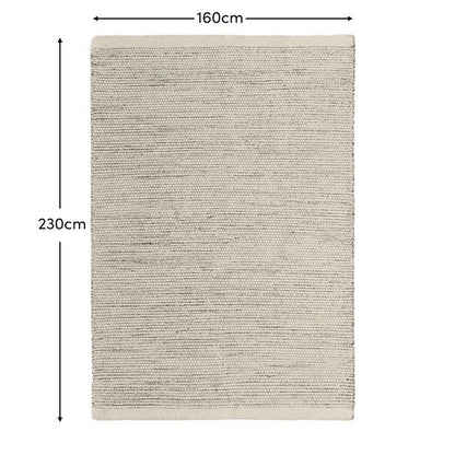 Atcham Clay Marl Wool with Cotton Rug - 160x230cm - Laura James